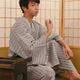 Esprit du Japon kimono homme zen yukata ivoire obi