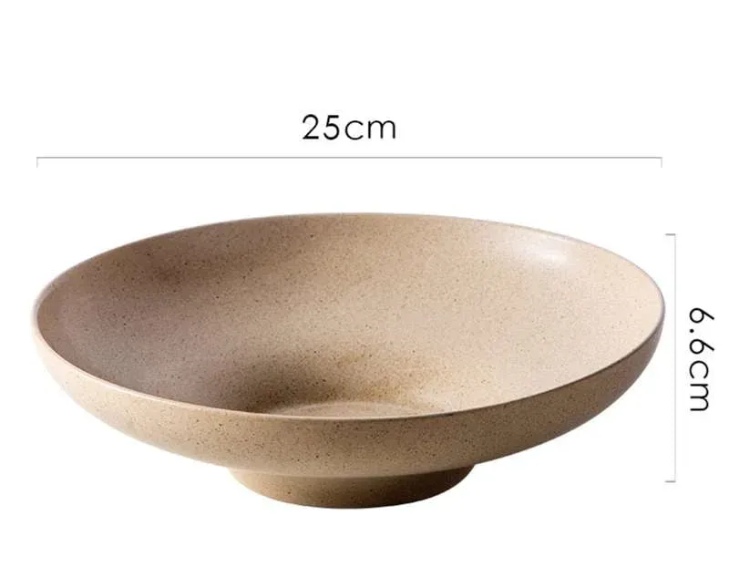 Japon style seiran bol assiette creuse en céramique