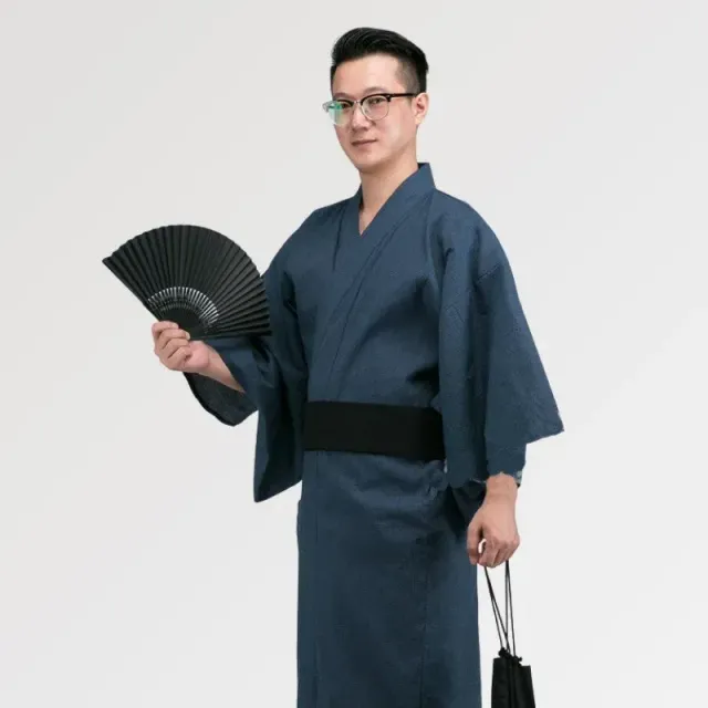 Japon style Kurayoshi yukata homme bleu marine