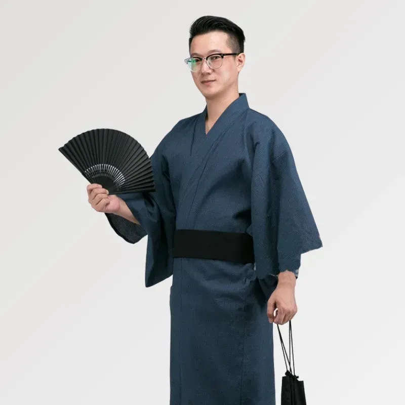Japon style Kurayoshi yukata homme bleu marine