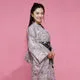 Esprit du Japon Yukata Rose Grues Coton Obi Inclus