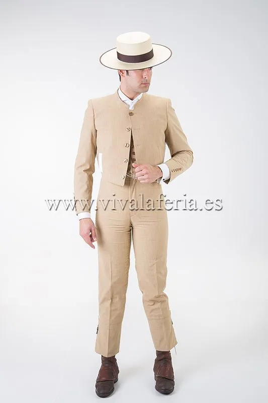 Viva La Feria Príncipe de Gales costume corto homme beige