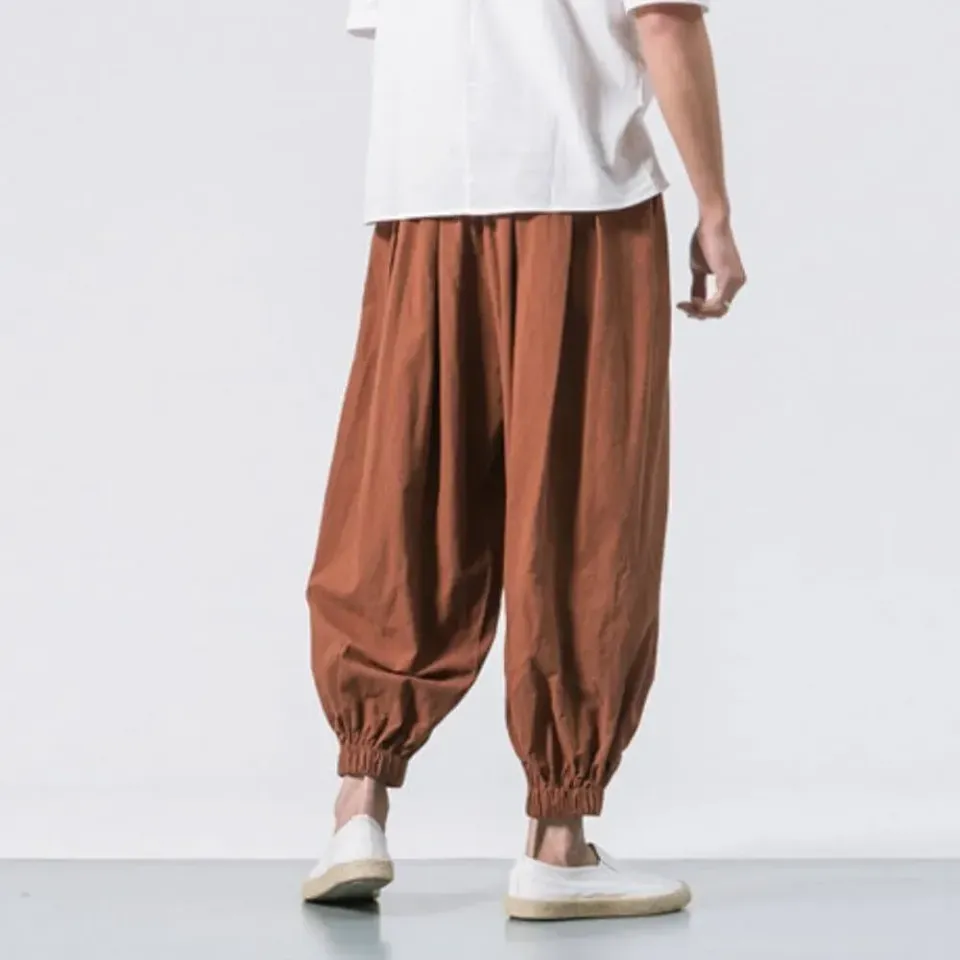 Japon Style Yuri Pantalon Harem Confort sarouel