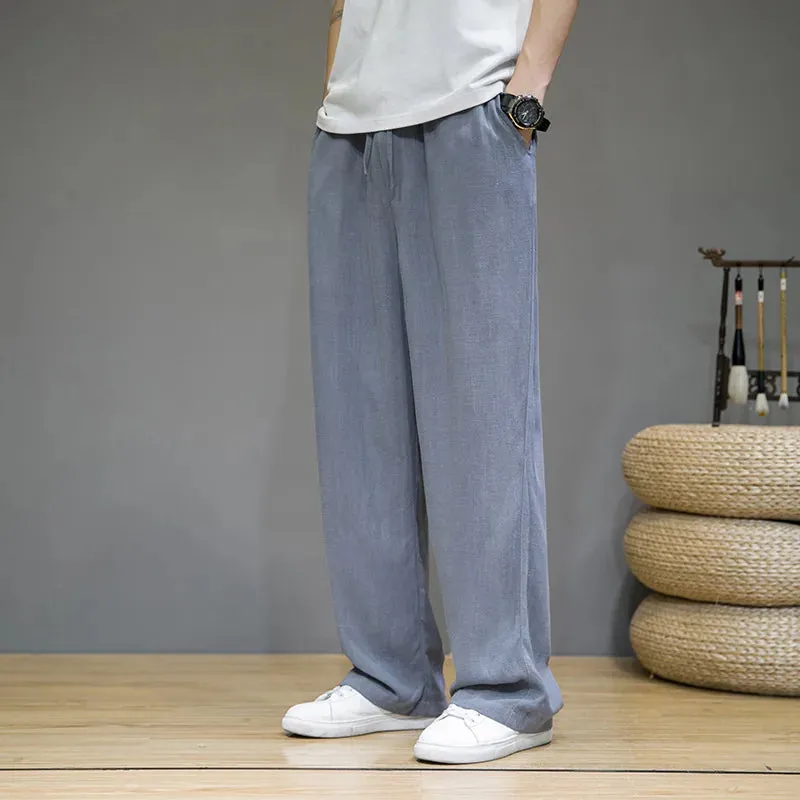 Esprit du Japon Pantalon droit japonais en lin