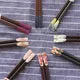 Esprit du Japon baguettes japonaises colorées 5 paires bois 23 cm