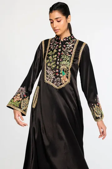 Rahul Mishra Chandni kurta brodé main noir