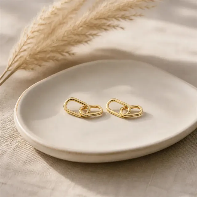 Esprit du Japon Boucles d'oreilles géométriques japonaises