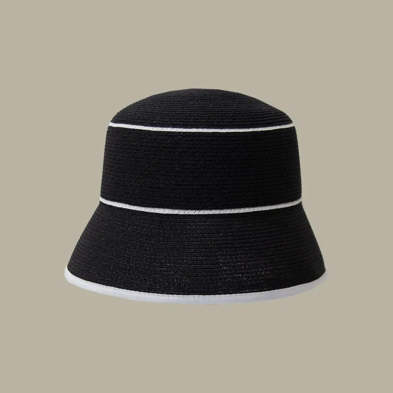 Esprit du Japon chapeau bucket paille bicolore été