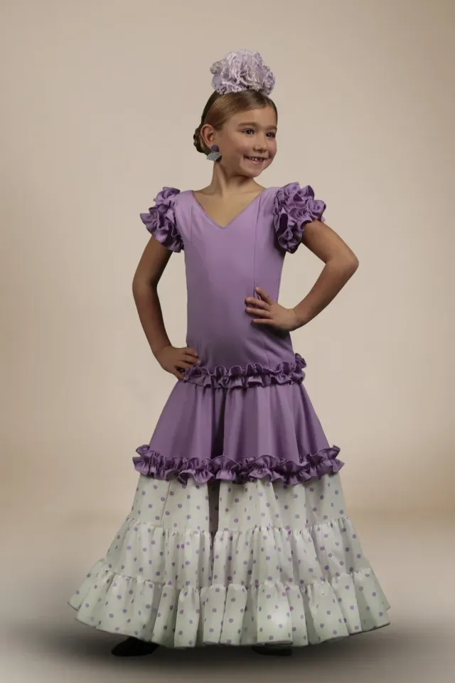 Viva La Feria Canela robe flamenco fille