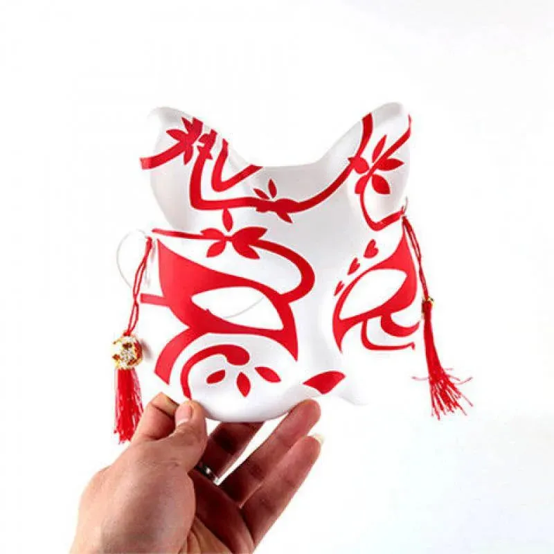 Esprit du Japon Masque chat japonais PVC mi-visage kitsune