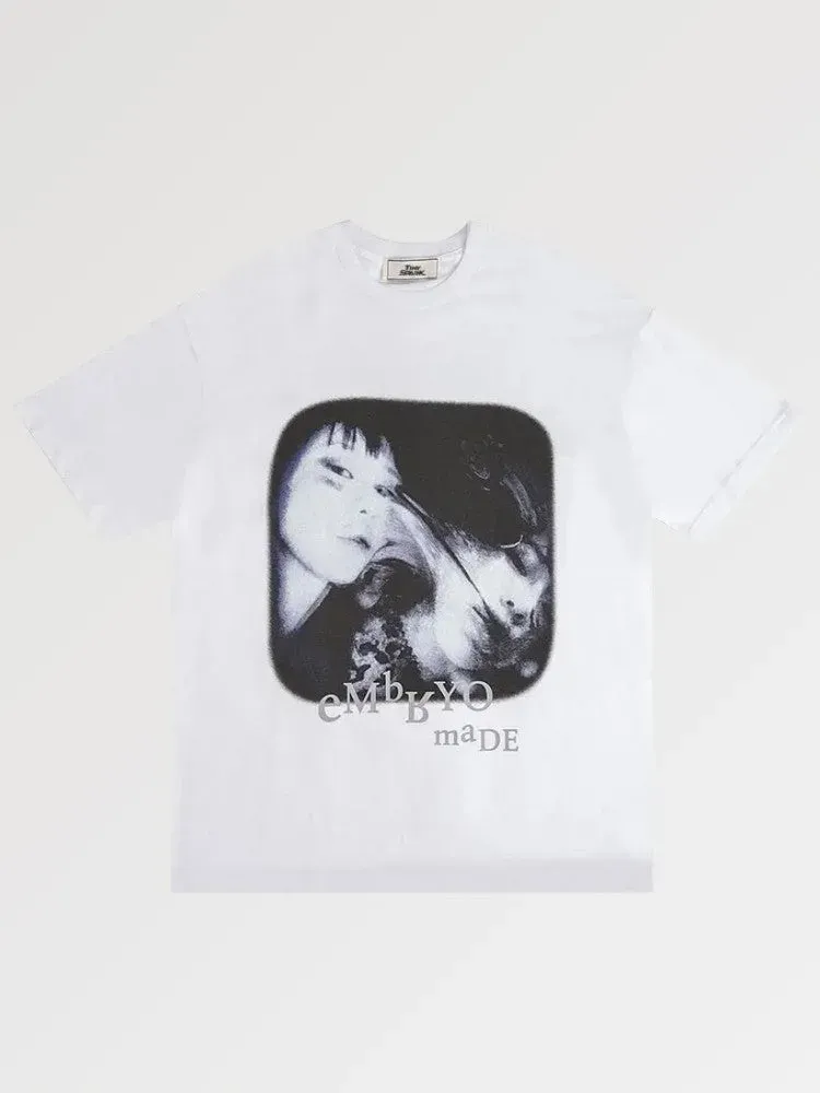 Japon style Illusion Dark t-shirt coréen