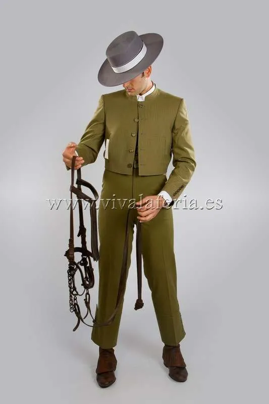 VIVA LA FERIA Traje Campero Raya Ancha Modelo Andaluz