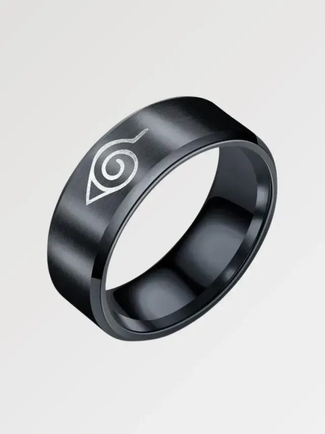 Japon style Konoha bague manga symbole shinobi