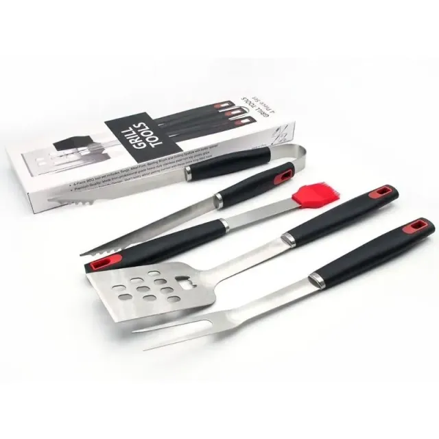 Japon style Bbq Cutlery Set Tsurugi ustensiles barbecue inox