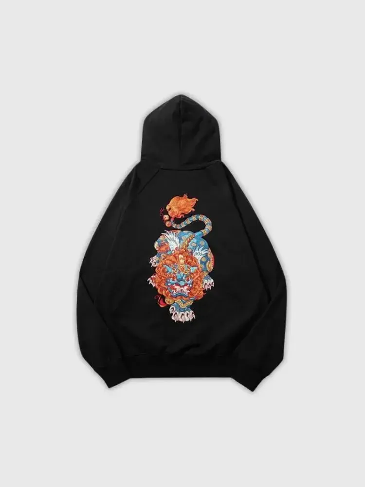 Japon style Shakino sweat tigre brodé