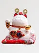 Esprit du Japon maneki neko éventail céramique 11 cm