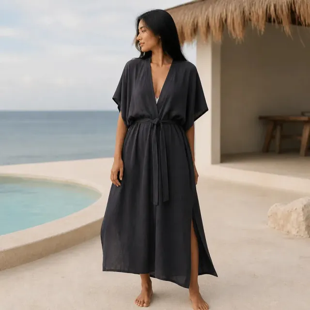 Esprit du Japon Kimono Plage Ceinture à Nouer Coton