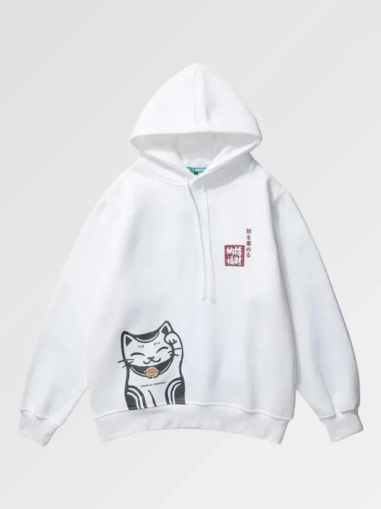 Japon style Manekineko Hanamaki sweat porte-bonheur