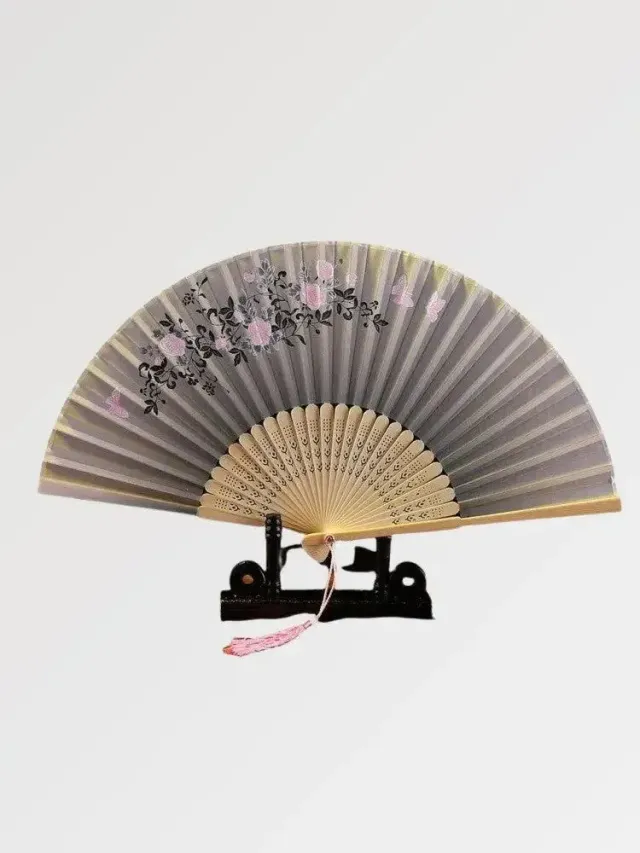 Japon style Toshi éventail japonais tissu floral vintage