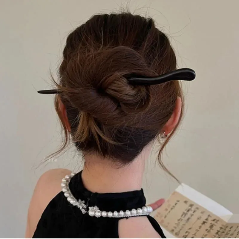 Esprit du Japon bâton cheveux bois kanzashi