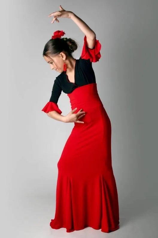 VIVA LA FERIA-MODA FLAMENCA Ogalla jupe flamenco godets