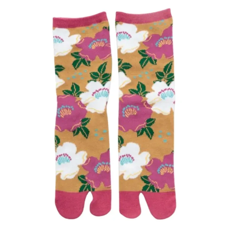 Japon style chaussettes japonaises femme fleurs
