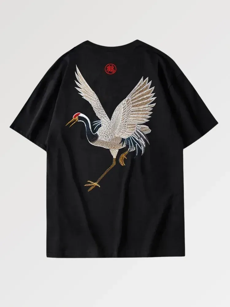 Japon style Tee Shirt Grue Japonaise ‘tsugaru’