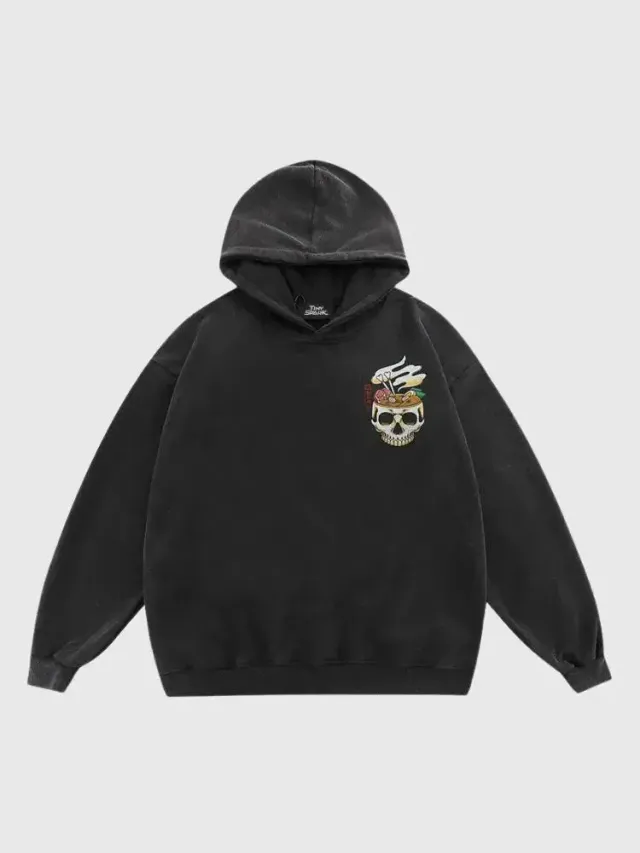 Japon style cartoon sweat streetwear vintage noir