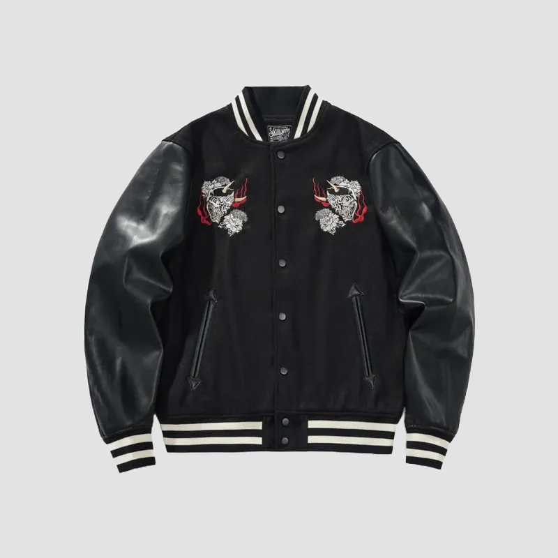 Japon Style Sukajan Veste Brodée Style Japonais