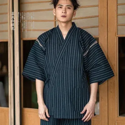 Japon Style Jinbei En Coton Homme vêtement coton