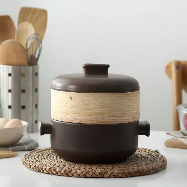 Japon style Enryaku-ji casserole céramique vapeur