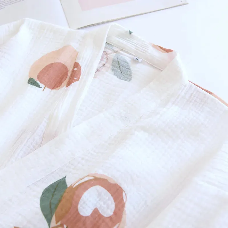 Esprit du Japon ensemble kimono gaze de coton maison