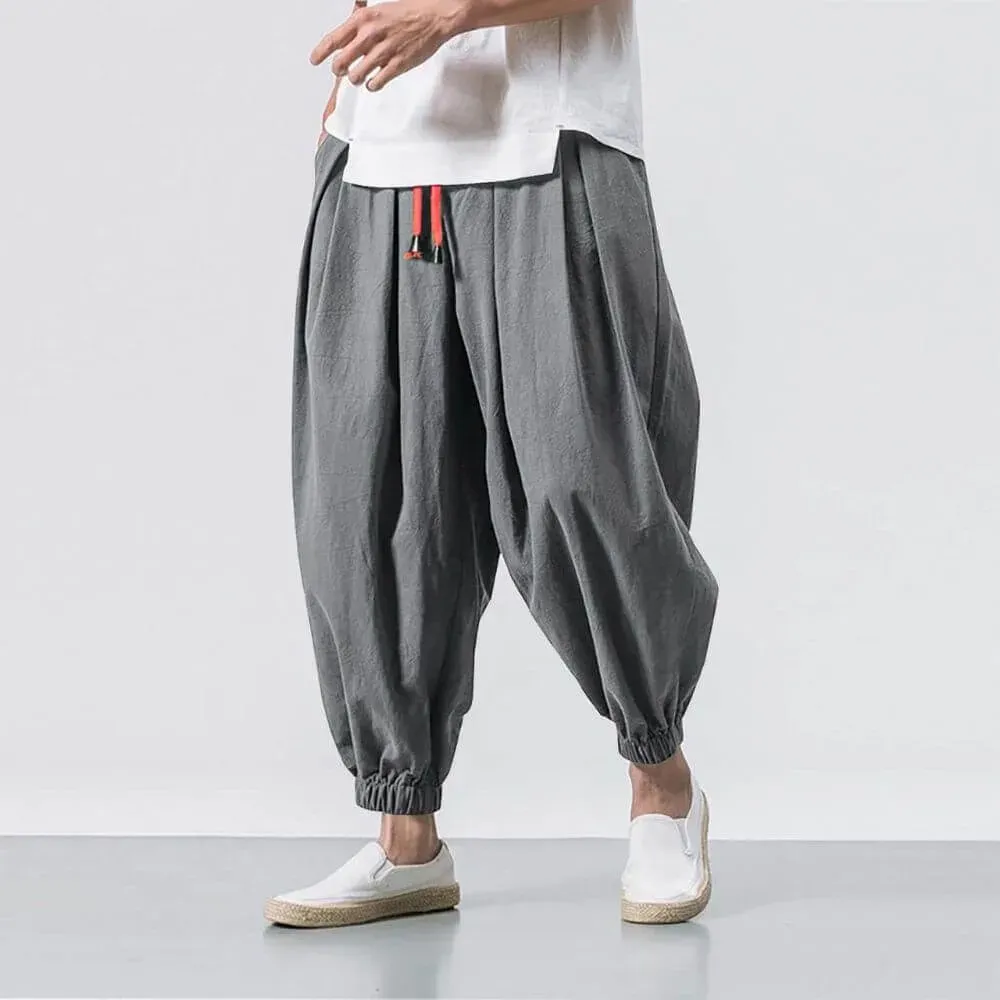 Japon Style Yuri Pantalon Harem Confort sarouel