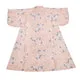 Esprit du Japon kimono rose pastel floral doublure dorée
