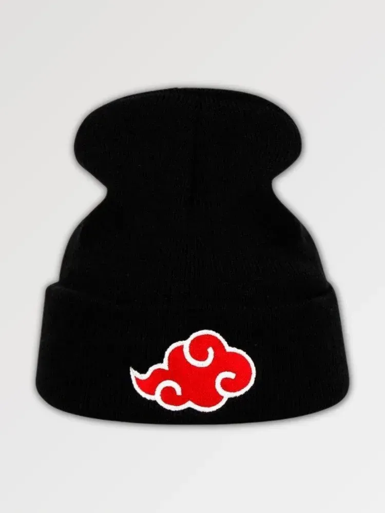 Japon style Red Cloud bonnet brodé nuage rouge