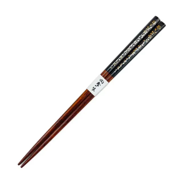 Japon style Sakura Gold baguettes japonaises motif doré