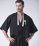 Esprit du Japon Yukata Homme Noir kimono hakama éventail