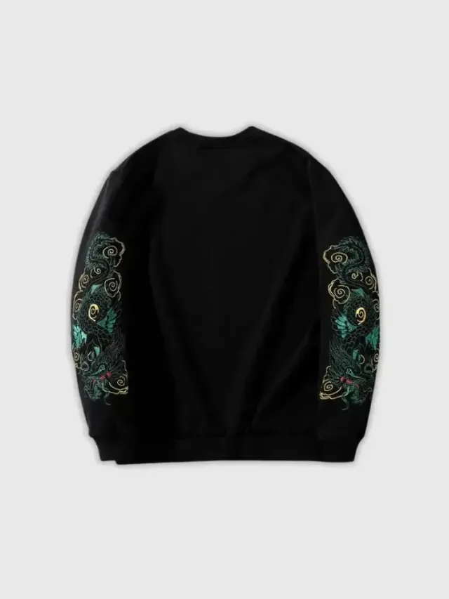 Japon style Original Tricolori pull brodé