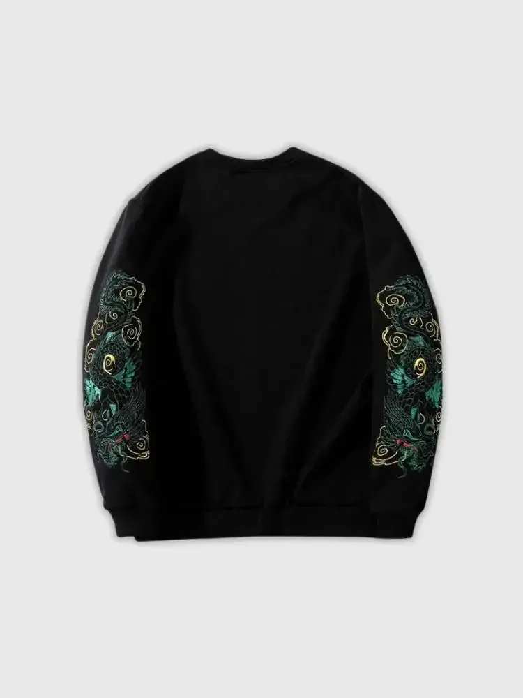 Japon style Original Tricolori pull brodé