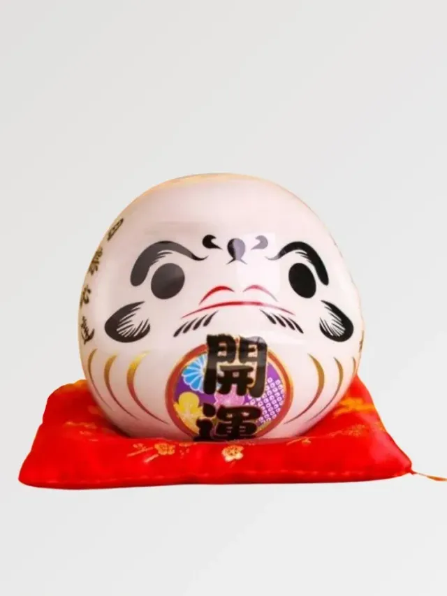Japon style Daruma Fortune tirelire rouge porte-bonheur
