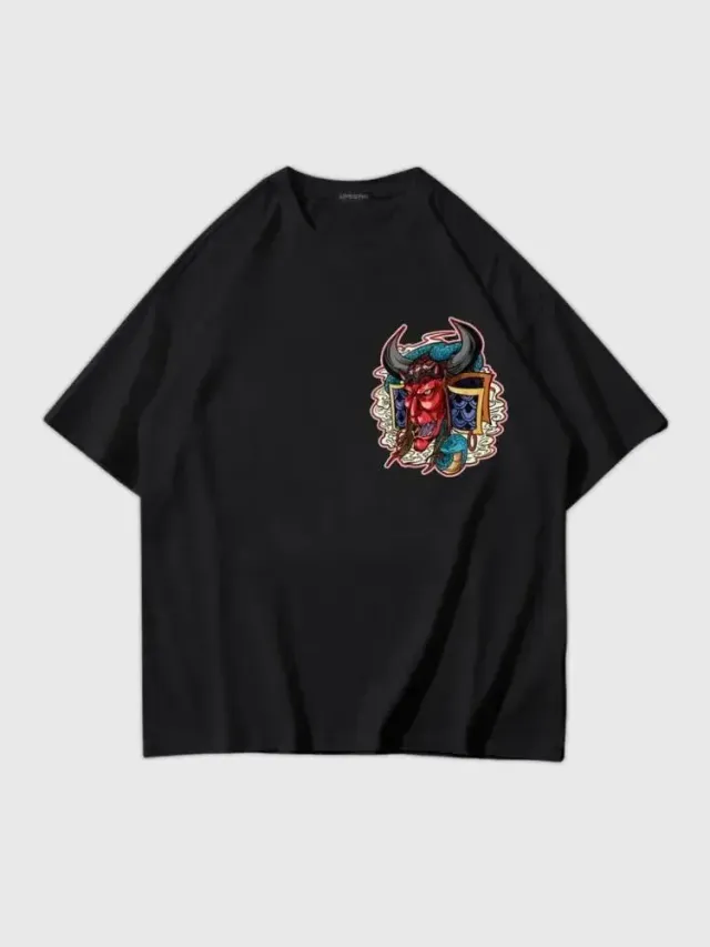 Japon style Demon Japonais Oni Yokai t-shirt coton