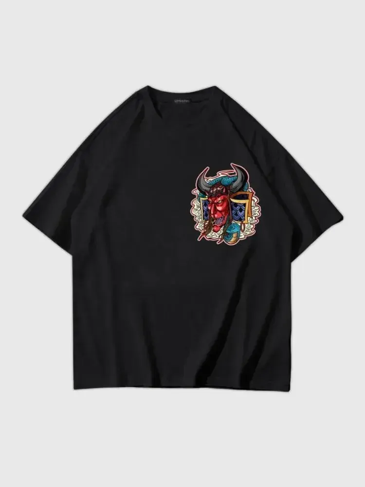Japon style Demon Japonais Oni Yokai t-shirt coton