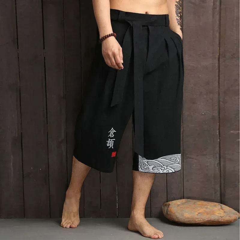 Japon style Taro pantalon court confort