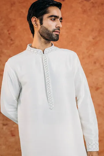 Rahul Mishra Lattice kurta brodé main noir