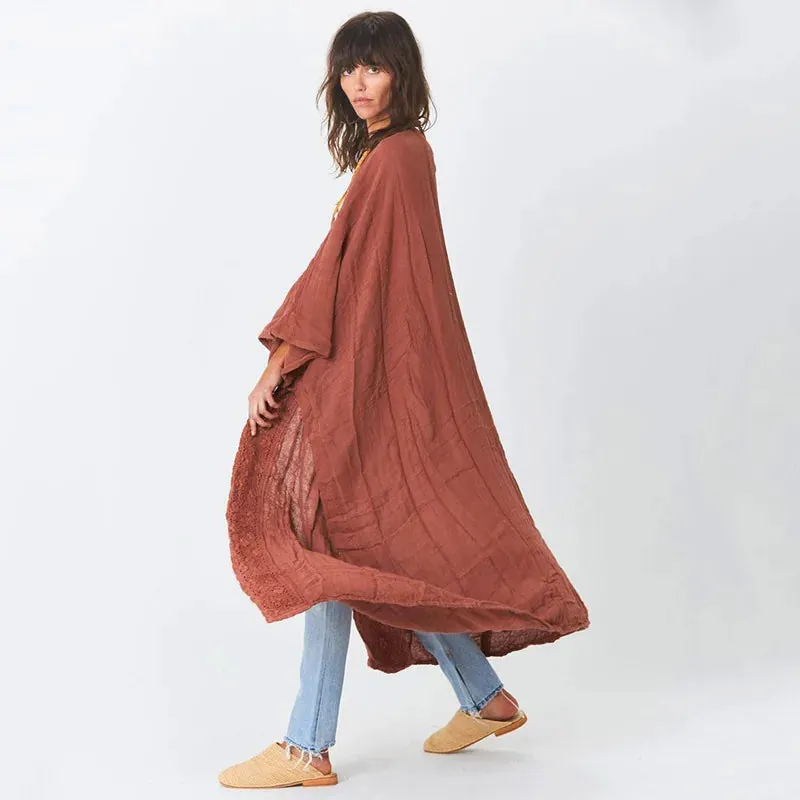Esprit du Japon kimono de plage ample dentelle