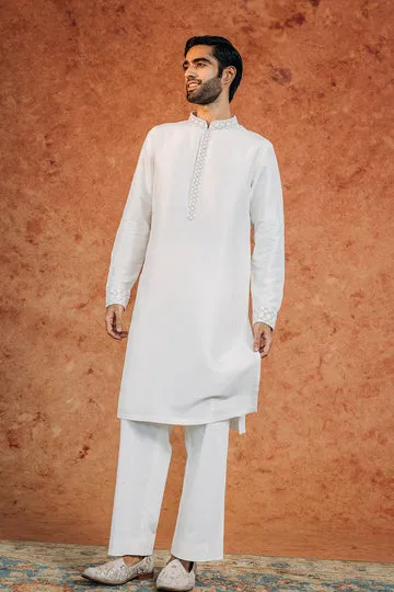 Rahul Mishra Lattice kurta brodé main noir