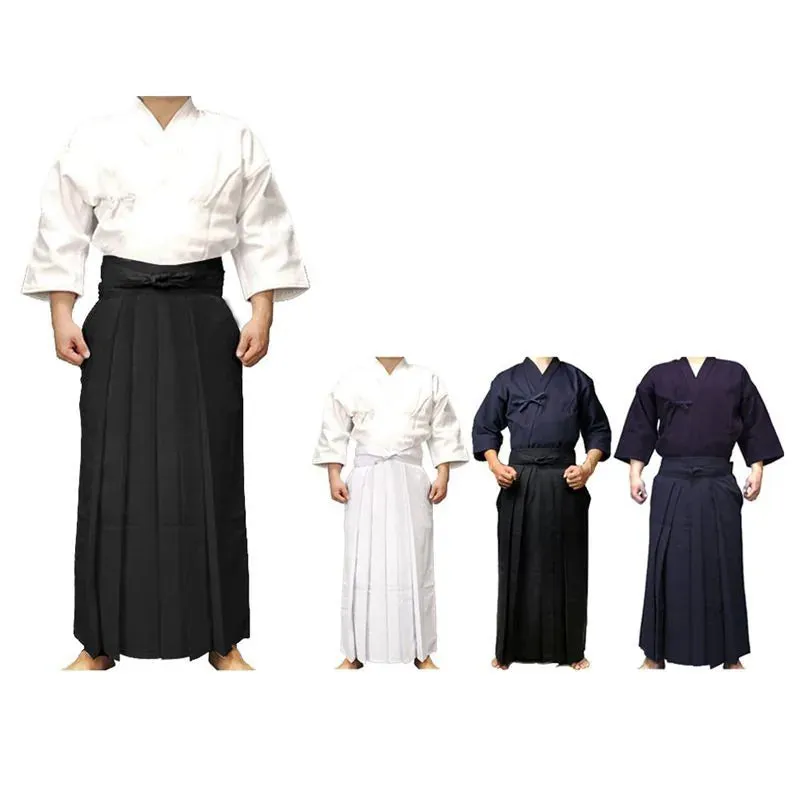 Esprit du Japon Hakama Aikido plissé coton traditionnel