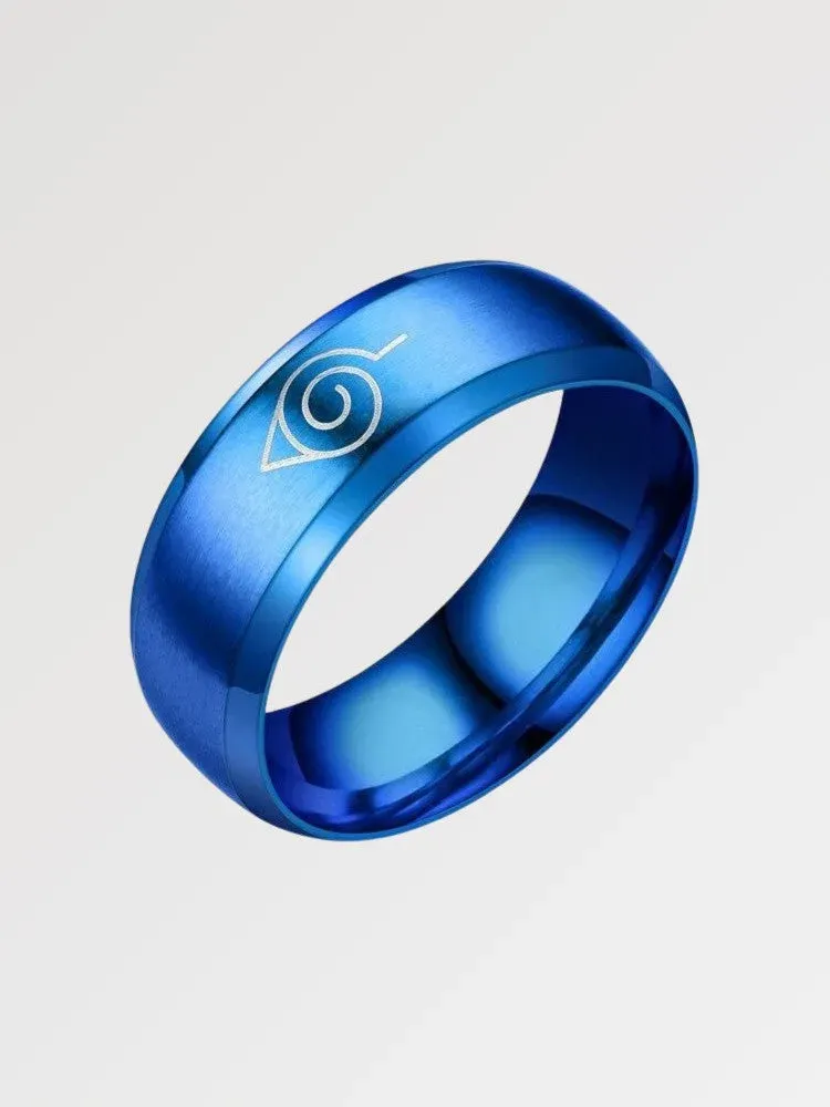 Japon style Konoha bague manga symbole shinobi