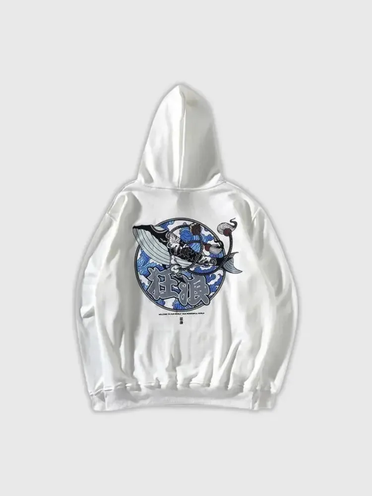 Japon style Hoodie Imprimé Japonais ‘chokiya’ sweatshirt
