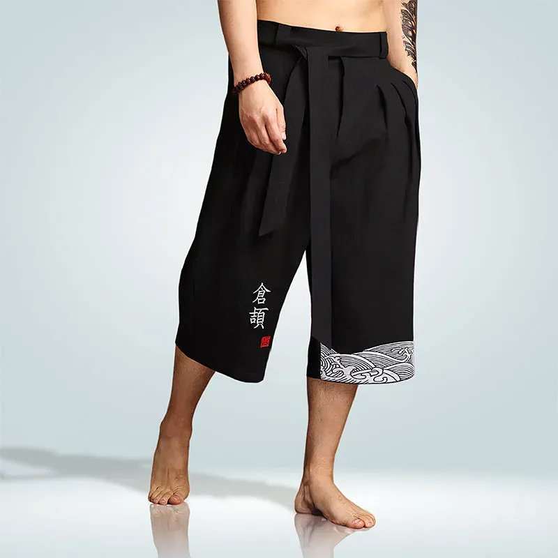 Japon style Taro pantalon court confort
